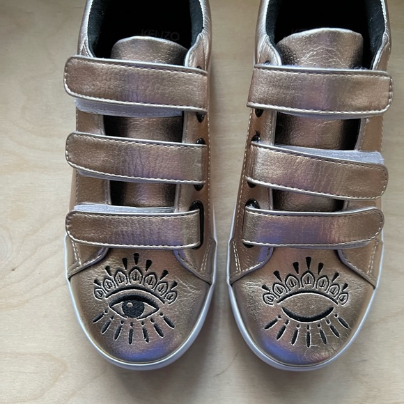 Kenzo embroidered gold sneakers - Picture 6 of 9
